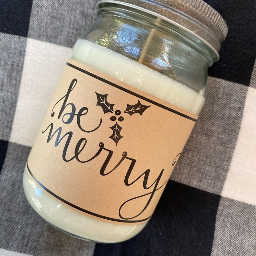 Be merry candle